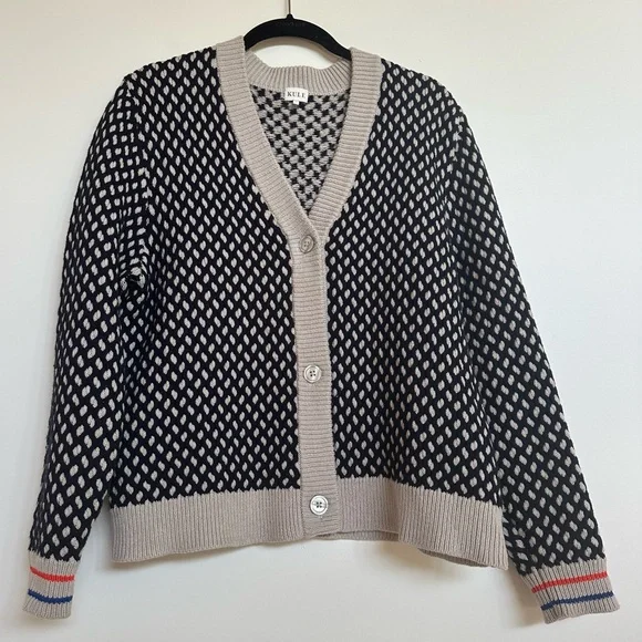 KULE Barton Cardigan in Navy Size Medium - Picture 2 of 11